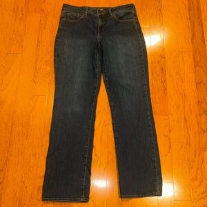 NYDJ Marilyn Straight Leg Jeans Classic Fit with Lift Tuck Technology Size 10